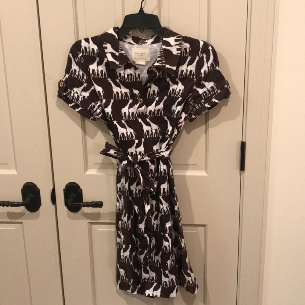Kate Spade Linen Belted Dress, Size 2